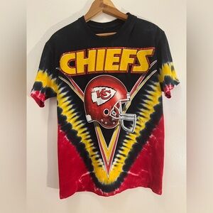 VINTAGE TEE Majestic Chiefs Tie-Dye Short Sleeve Tee